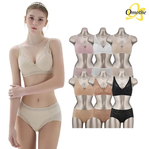 [Best판매][6+6] 오모떼 올데이 에센셜 로지레이스 브라팬티 12종 풀세트 (출고가   159,800원)