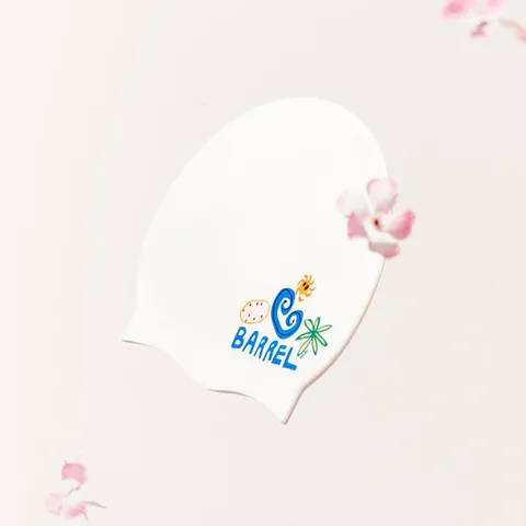 [배럴] 배럴X클렘 킴 웨이크업 심볼 실리콘 스윔 캡 화이트 (B5SUASC095WHT)