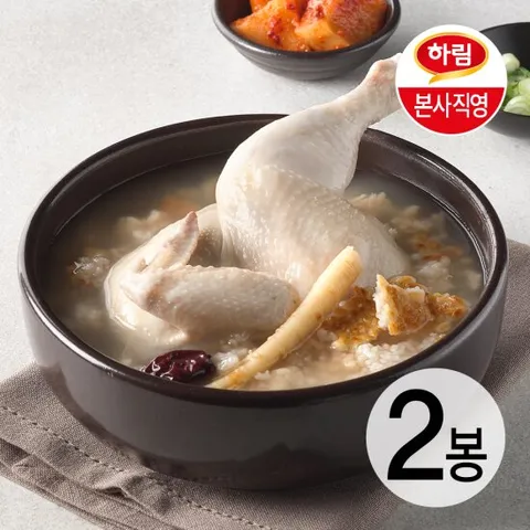 하림 누룽지 반마리 삼계탕 600g 2봉