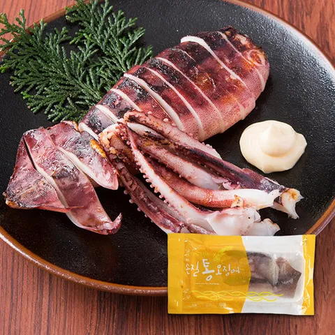 자연산 손질 통 오징어 220g x 10팩 20마리