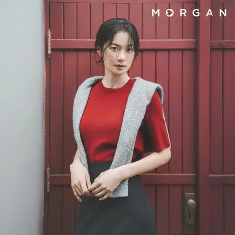 모르간 25FW 울100 반팔니트 1종