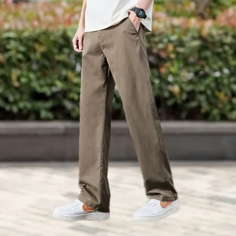 여름 신상 텐셀 캐주얼 와이드 남성 데님 팬츠