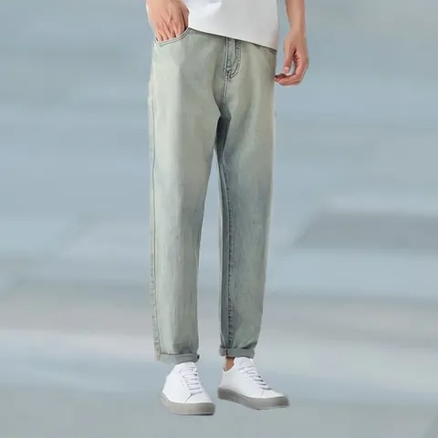 여름 신상 데이퍼드 워싱 남성 데님 팬츠