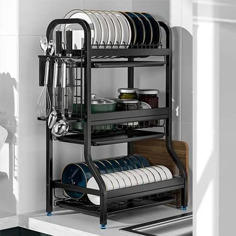 식기건조기 주방 씽크대 설거지 식기 건조대 수납장 싱크대 선반 자동물빠짐식기건조대