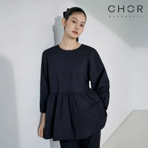 코어 어센틱 25FW 볼륨 플레어 블라우스