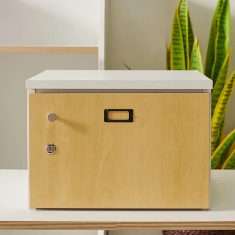 보우 캐비넷 자물쇠형 1인 락커 학원 사무실 개인 문서 보관함 (착불)