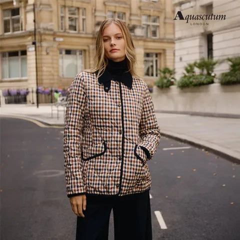 아쿠아스큐텀 25FW 헝가리 구스 퀼팅 다운 재킷 (여성용)