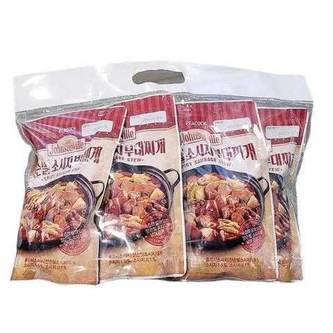 피코크 쟌슨빌소시지부대찌개 500g x 4입 65085