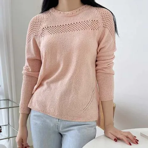 여자 시스루 니트 긴팔티 봄여름 그물패턴 포인트 여성니트티 여성스웨터 여성여름니트 라운드니트 골지니트 카라니트 배색니트 여성카라니트 반팔니트