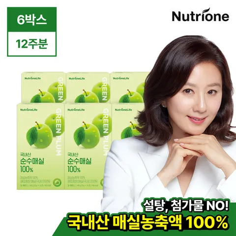 [+증정] 뉴트리원 국내산 순수매실 100% 6박스(12주분) /매실농축액