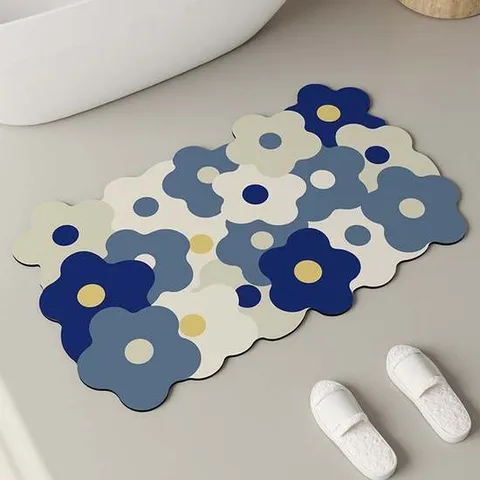 욕실 주방 화장실 미끄럼방지 규조토 발매트 블루 발매트 규조토발매트 주방매트 주방인테리어 욕실발매트 화장실매트 규조토매트 규조토주방매트