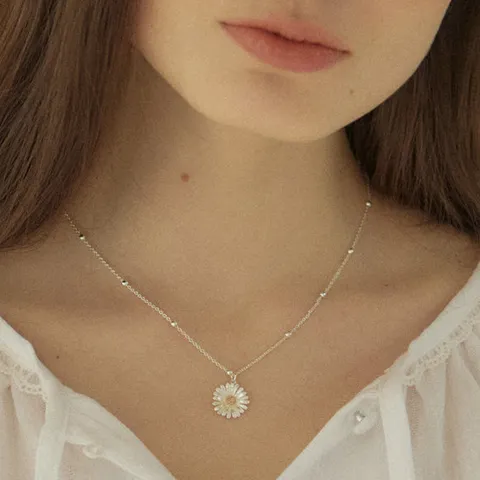 [ 롯데백화점 ][아워호프] Daisy Chain Necklace - Silver [H25SP-AC04-SIL]