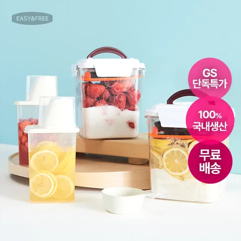 [이지앤프리][GS단독특가] 에코젠 3.6L 1P 소분용기 1P 미니국자 3종 홈파티 담금주 키트, 뱅쇼, 칵테일 만들기 추천