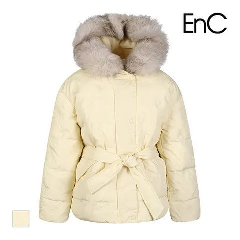 [ENC] 폭스 풀스킨자수 구스다운_ENJD34T53AYE