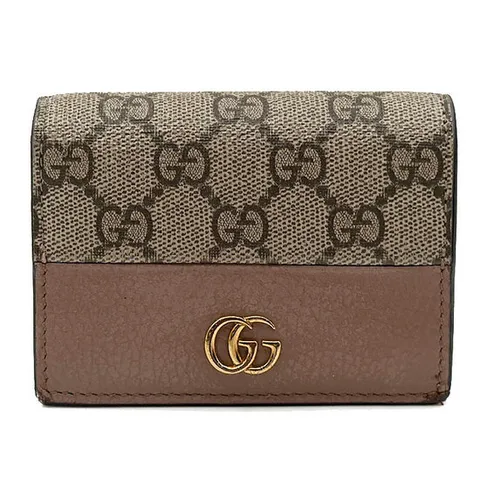 (명품) 구찌 GG 마몽 바이컬러 카드 반지갑 6586