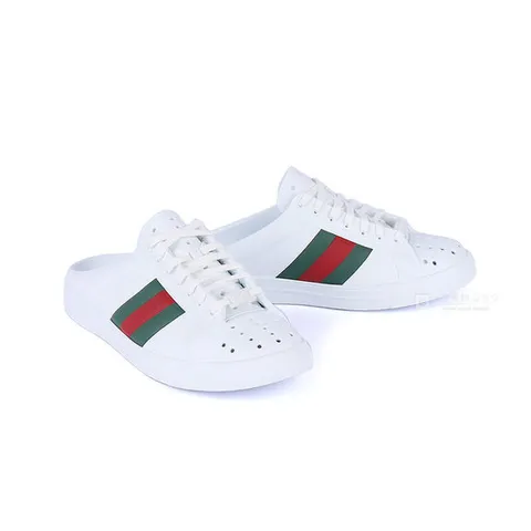 (명품) 구찌 에이스 남성 러버 뮬 화이트 780288