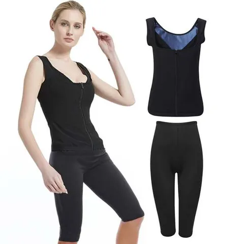 땀복 지퍼 상하셋트 상의 하의 7부 땀복 땀복나시 여자땀복나시 여성땀복나시 사우나수트 지퍼땀복 한벌땀복 트레이닝복땀복 땀복바지 땀복민소매