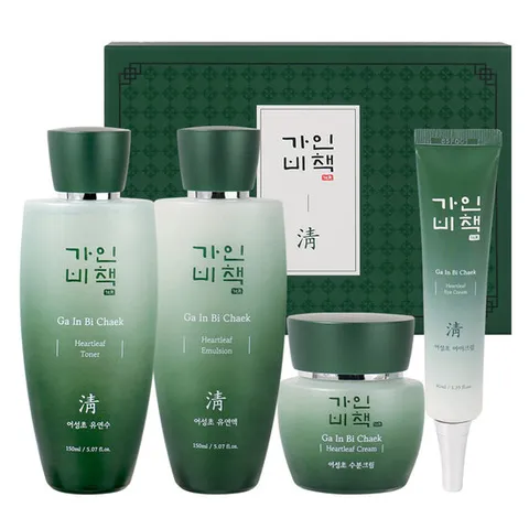 가인비책 청 어성초 4종 세트 /약모밀 진정케어 주름개선 미백기능성