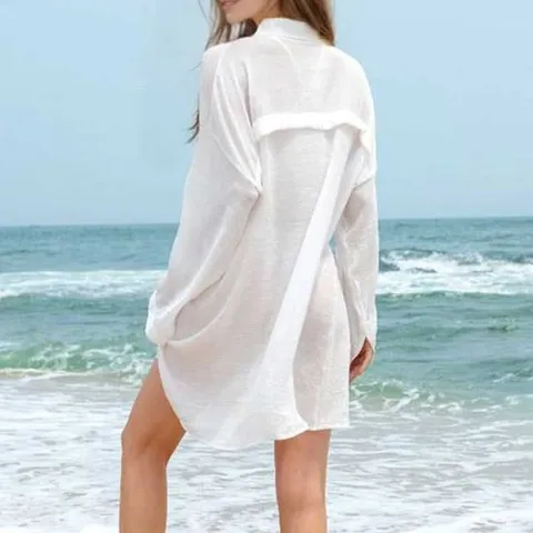 여름 시스루 긴팔 롱셔츠 원피스 비치웨어 커버업셔츠 여성롱셔츠 롱셔츠가디건 여름셔츠 바캉스셔츠 셔츠가디건 시스루셔츠 비치셔츠 루드핏셔츠