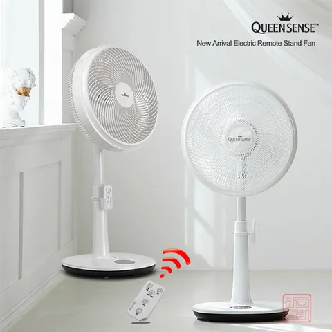 퀸센스 14인치 (35CM) 리모컨 스탠드 서큘레이터 선풍기 300RK 3가지 바람 써큘레이터 좌석용 팬