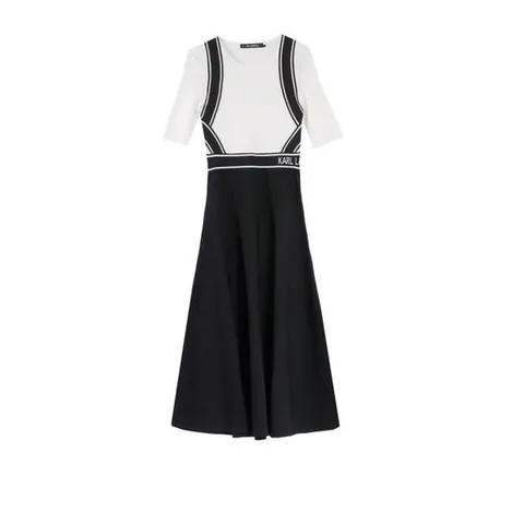 칼라거펠트 원피스 A2W13055 101 white black NERO BIANCO