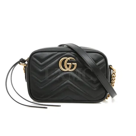 [중고명품] 구찌 GG 마틀라세 미니 크로스백 마몽 미니 카메라백