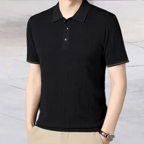 여름 신상 비즈니스 캐주얼 남성 반팔 니트