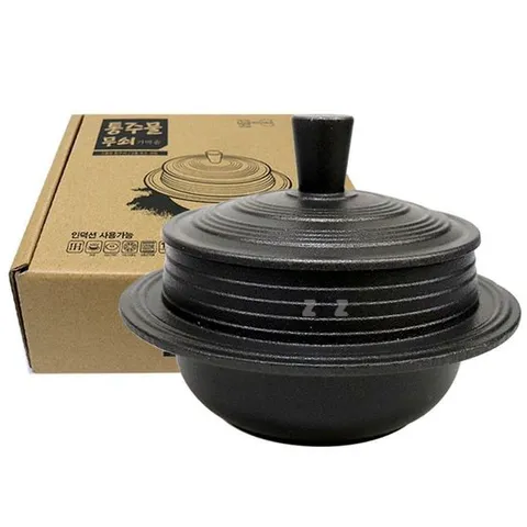 통주물 가마솥 누룽지 무쇠 가마솥 무쇠 냄비 24CM 가마솥 통주물가마솥 무쇠가마솥 인덕션가마솥 업소용가마솥 식당용밥솥 업소용밥솥 영업용밥솥