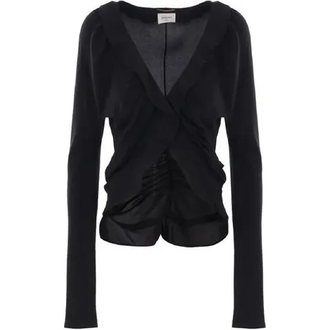 26 SS 생로랑 크레이프 드 신 블라우스 820520Y100W TP434887364