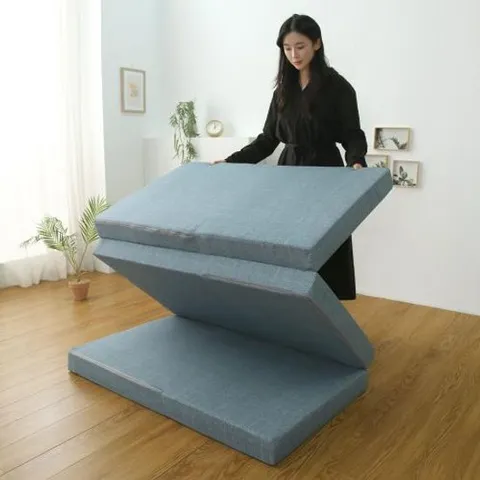 국산 2중 양면 접이식 3단 매트 매트리스 MS 멀티싱글 1인용 요