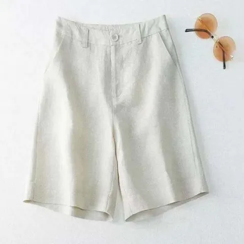여성 여름 뒷밴딩 린넨 반바지 린넨팬츠 마 바지7컬러