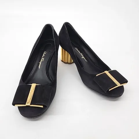 [구구스]중고명품 페레가모 스웨이드 구두 ~215 (NO 10134286)