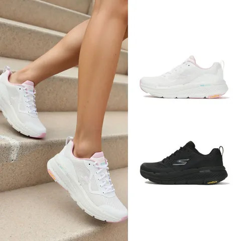 스케쳐스 운동화 맥스 쿠셔닝 프리미어 2.0 여성 런닝화 화이트핑크/블랙 2종택1