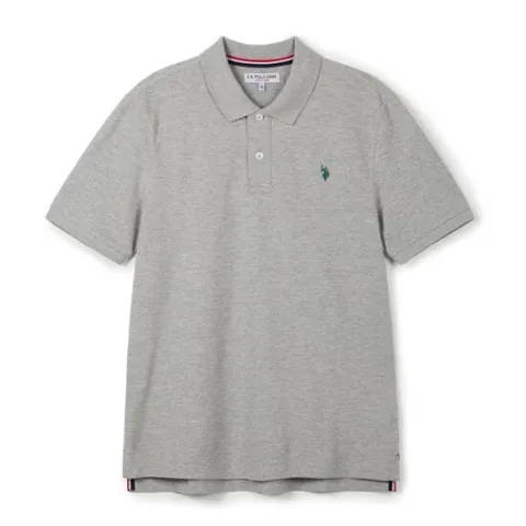 [U.S. POLO ASSN.] 남성 여름 폴로티셔츠_멜란지그레이