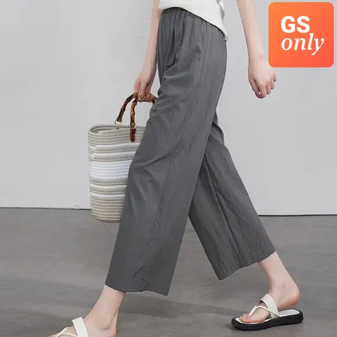 [블랙퀸]GS단독 아이스 와이드 팬츠 9부 팬츠 blk003720