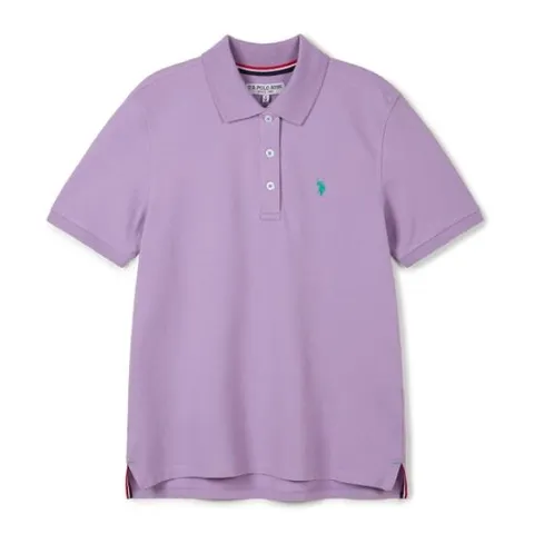 [U.S. POLO ASSN.] 여성 반팔 폴로티셔츠_라벤더