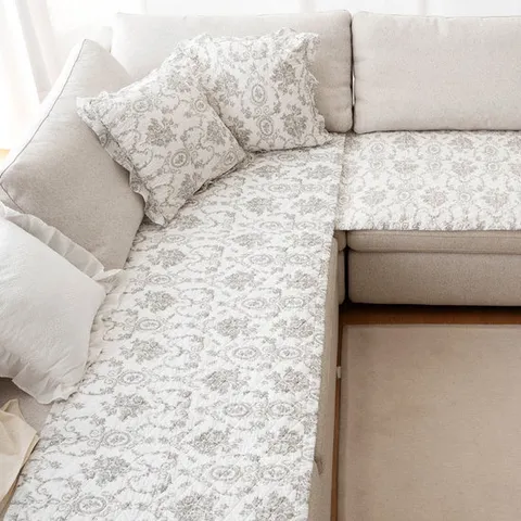 마벨로제 앤틱 면 쇼파패드 4인