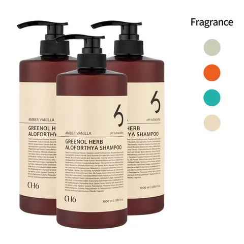 CH6 그리놀 허브 탈모 샴푸 1000ml 3개 (정가 117,000원)