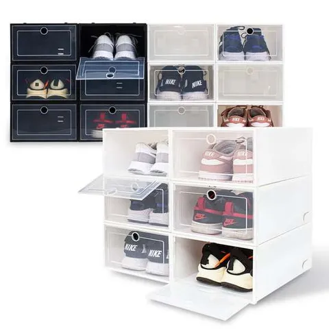 슈케이스 신발장 보관함 중형 1개입 LUAZ-WH1 (검정)