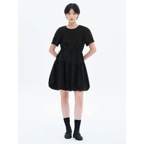 (325771LY35) [에잇세컨즈] 벌룬 미니 원피스  블랙