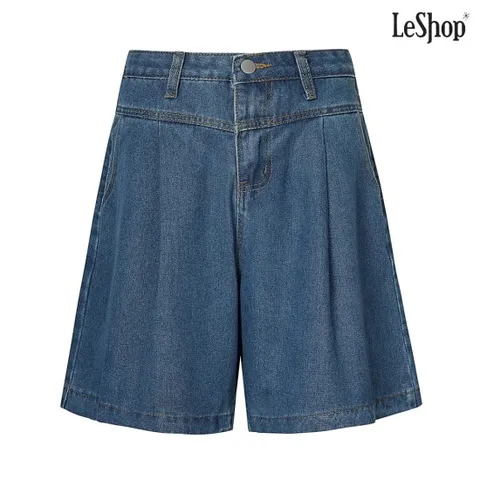 [르샵]캐쥬얼 데님 와이드 5부 팬츠(DP3TA005A)