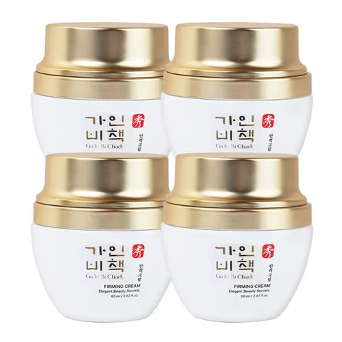 (4개)가인비책 수 탄력크림 60ml 프리미엄 미백 주름개선 기능성 영양크림