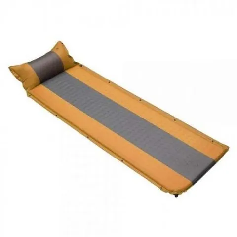 더편한 자충식 에어 캠핑매트 181x60cm 오렌지