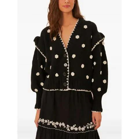 25 FW FARM Rio 플라워 장식 러플 가디건 326019 TP440174512