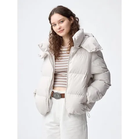 유니클로 GU 웜 패딩 블루종