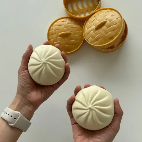 만두 주물럭 놀이 말랑이 스퀴시 스트레스 볼 미니 모찌 만두볼