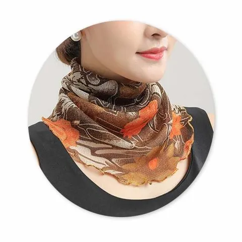 10컬러 여성 시스루 펄 스카프 목주름관리 흉터커버 목주름스카프 목주름가리개 목주름관리스카프 목주름관리 목주름마스크