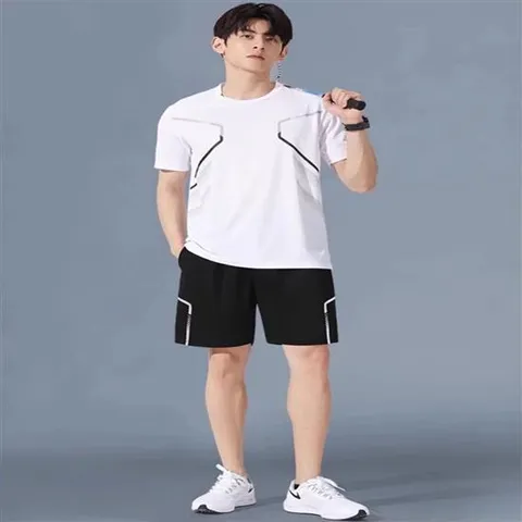 트레이닝복 상하의세트 남성 여름운동복 반팔 반바지 남성헬스복