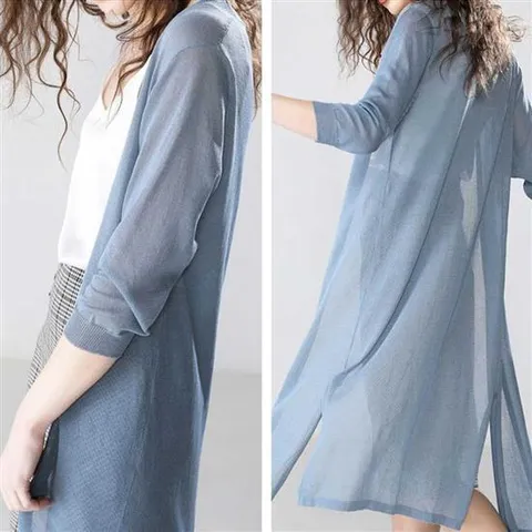 여름 휴양지 룩 비치 롱 가디건 시스루 바캉스 코디 니트코디썸머가디건