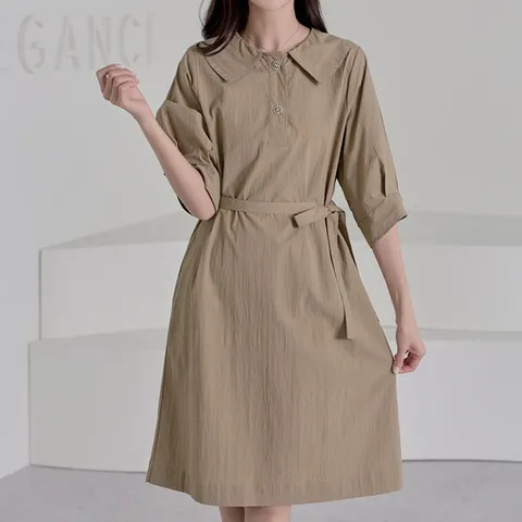 [로즈미] [55~77] 플레르 카라 원피스